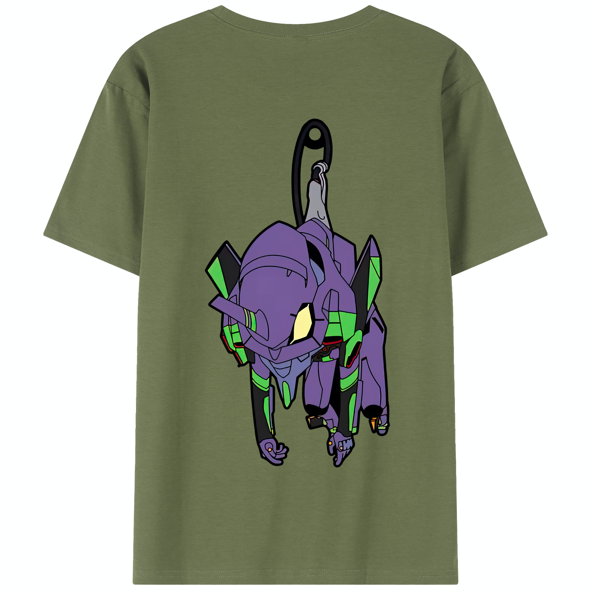 （画像用） EVA 新世紀エヴァンゲリオン 綿100％半袖Tシャツ（背面プリント）